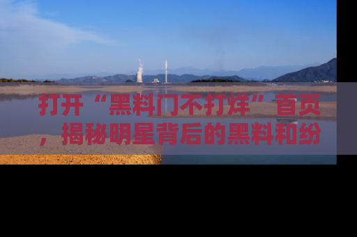 打开“黑料门不打烊”首页，揭秘明星背后的黑料和纷争真相！