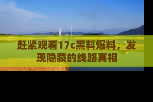 赶紧观看17c黑料爆料，发现隐藏的线路真相