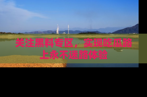 关注黑料专区，实现吃瓜路上永不迷路体验
