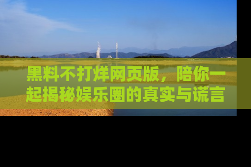 黑料不打烊网页版，陪你一起揭秘娱乐圈的真实与谎言。