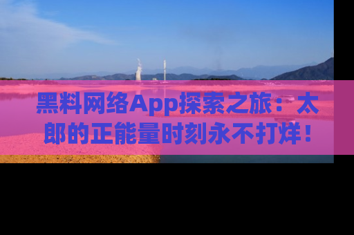 黑料网络App探索之旅：太郎的正能量时刻永不打烊！