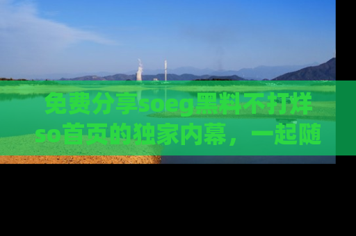 免费分享soeg黑料不打烊so首页的独家内幕,一起随时吃瓜吧!